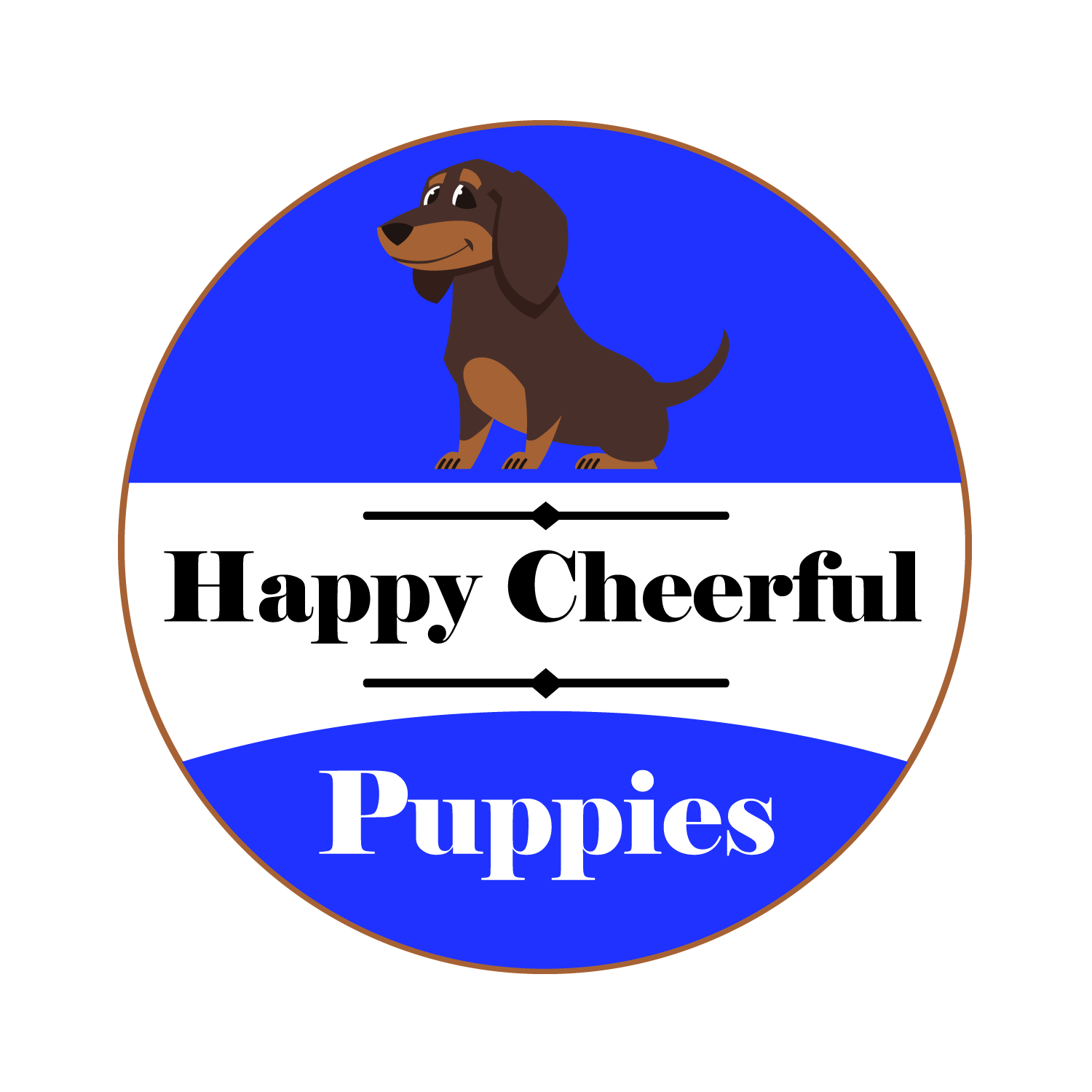 Happy Cheerful Puppies Logo